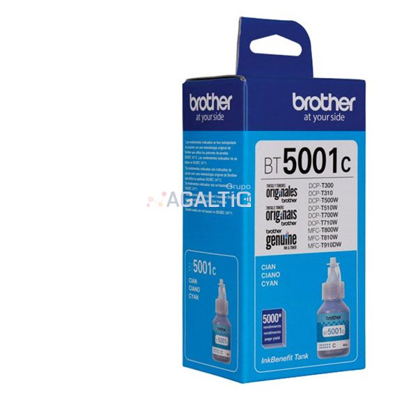 Tinta Brother BT-5001C Cian dcp-t300, t500w, t700w 5k.