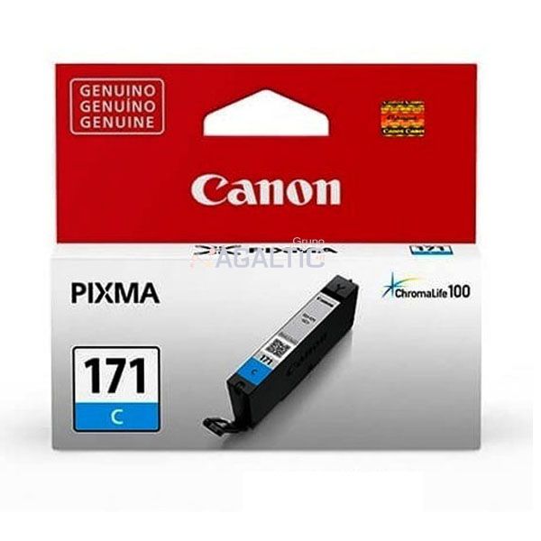 Tinta Canon CLI-171 Cian 6.5ml. MG5710, MG6810, MG7710√