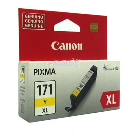 Tinta Canon CLI-171xl Yellow 10.8ml. mg5710, mg6810, ts8010