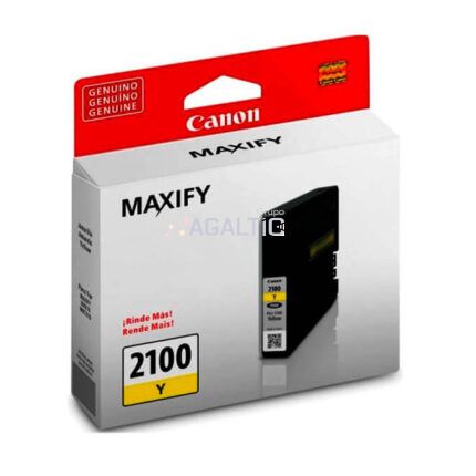 Tinta Canon PGI-2100 Yellow 9.6ml. Maxify mb5310, ib4010