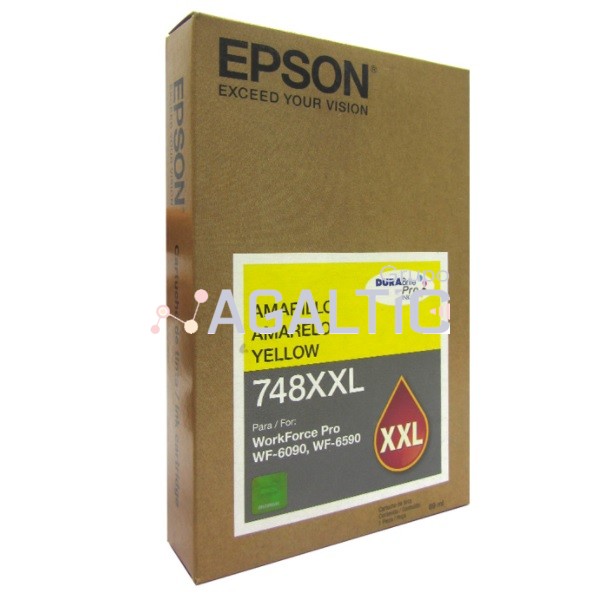 Tinta Epson T748XXL420-AL Amarilla 7k Original