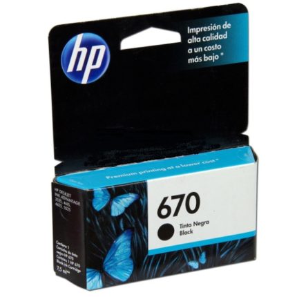 Tinta HP CZ113AL (670) Negro 250pag Original