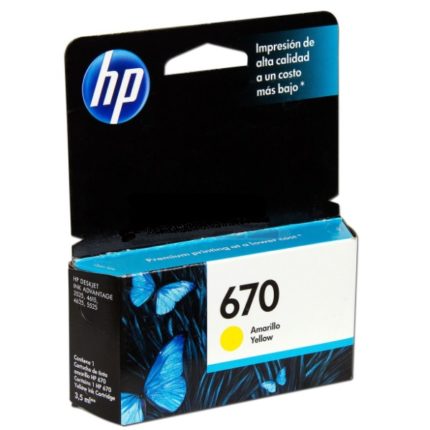 Tinta HP CZ116AL (670) Yellow 300pag Original