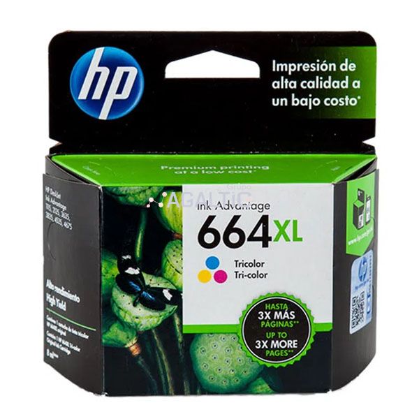 Tinta HP F6V30AL Color 330pag√ Cartucho Tinta HP 664xl color