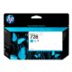 Tinta HP F9J67A Cyan 130ml√ Cartucho, Tinta HP 728 Cyan