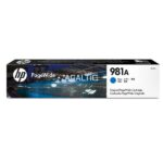 Tinta HP J3M68A Cyan√ Tinta HP 981a Cian Pagewide 6k