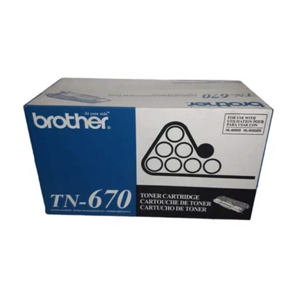 Tóner Brother TN-670 negro hl-6050D, hl-6050dn 7,500 paginas