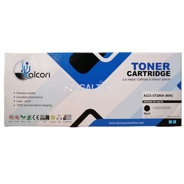 Toner Compatible CF280A 80a m401n Negro 2700 páginas