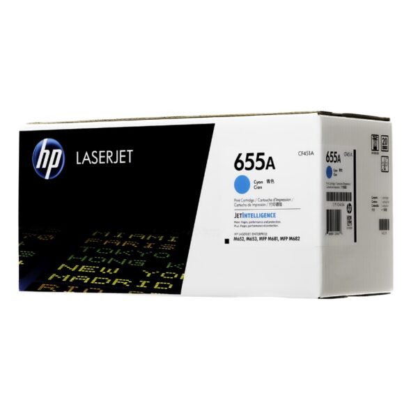 Toner HP CF451A Cyan. Tóner HP 655A Cyan Laserjet