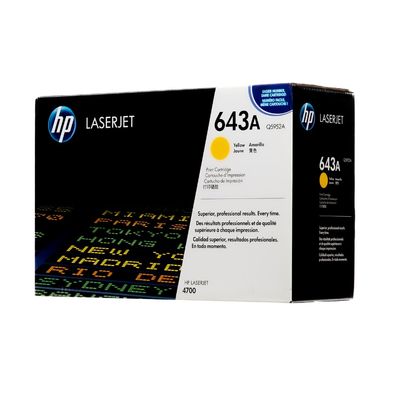 Tóner hp Q5952A Yellow Cartucho de tóner HP 643A Original