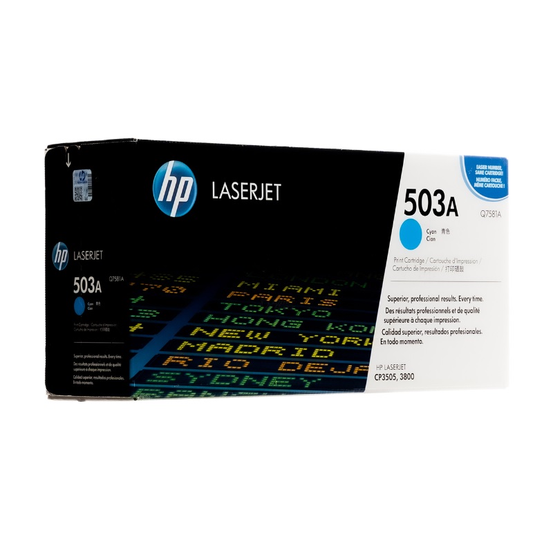 Tóner HP Q7581A Cyan√ Tóner HP 503a q7581a original
