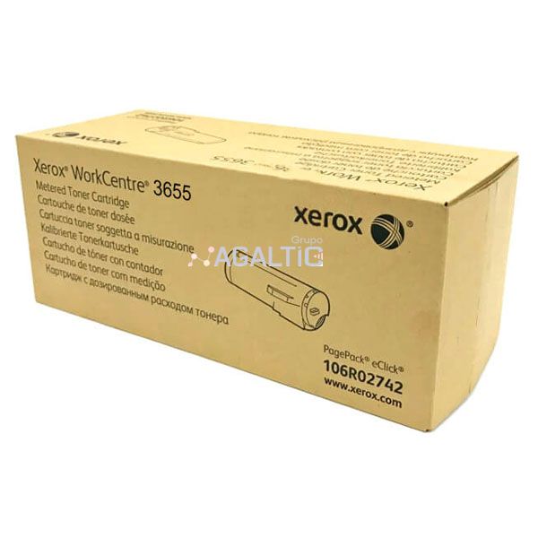 Tóner Xerox 106R02742 Worcentre 3655 Metered 30K/ Agaltic
