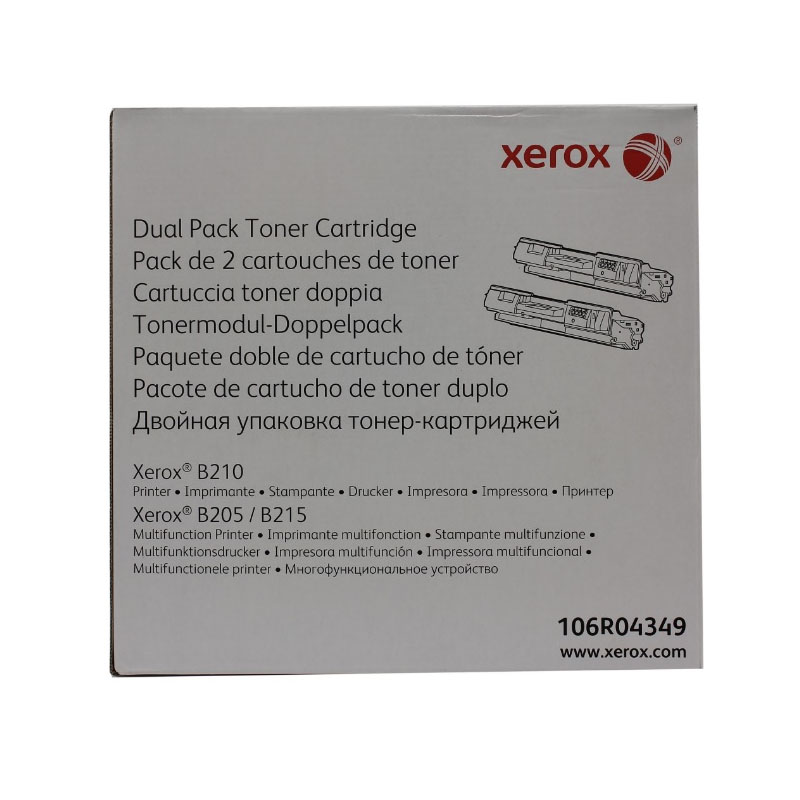 Tóner Xerox 106R04349 Dual pack b210 b215 b205 6k Agaltic