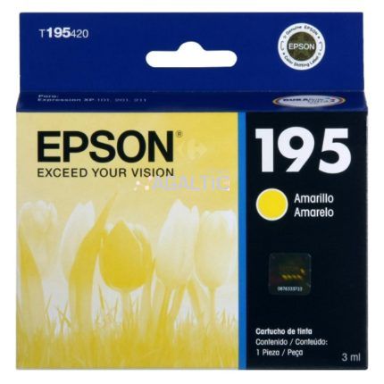 Tinta Epson T195420-AL Yellow 3ml√ XP-101/ xp-201/XP-211