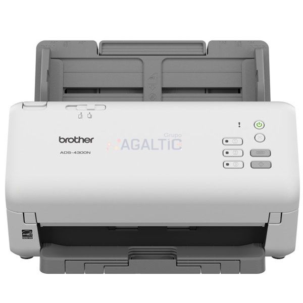 Escaner Brother ADS-4300N Duplex, 40ppm / 80hpm, usb / red